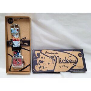 Vintage Original Mickey MINNIE Watch By Disney Comic Strap MU1114  Untested